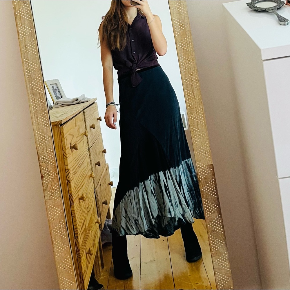 GO SILK Women's Maxi Silk Skirt